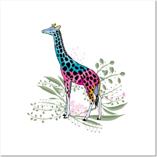 Spring Giraffe Posters and Art